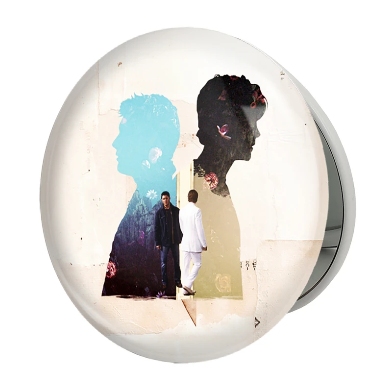 آینه جیبی خندالو طرح سم و دین وینچستر سریال سوپرنچرال Supernatural مدل تاشو کد 24520 