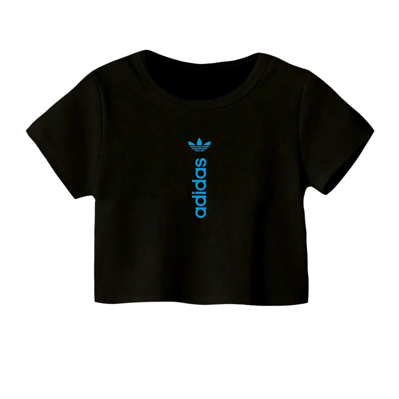 کراپ‌ تی‌شرت آستین کوتاه زنانه مدل اسپرت کد 41