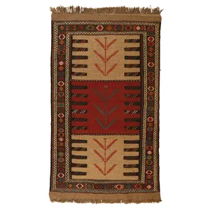 گلیم دستبافت دومتری کد 140475