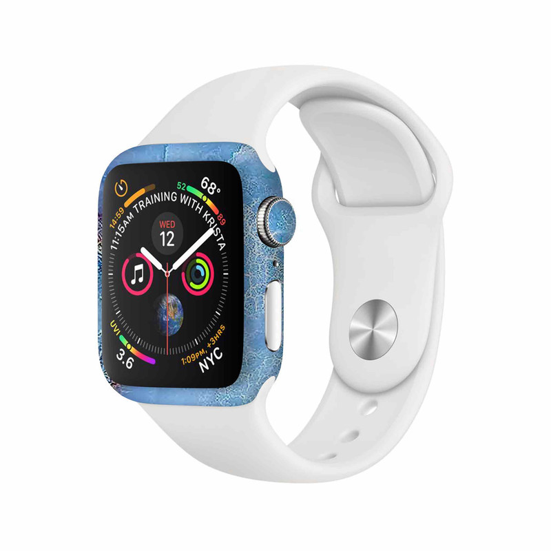 برچسب ماهوت طرح Blue_Ocean_Marble مناسب برای اپل واچ Watch 4 44mm