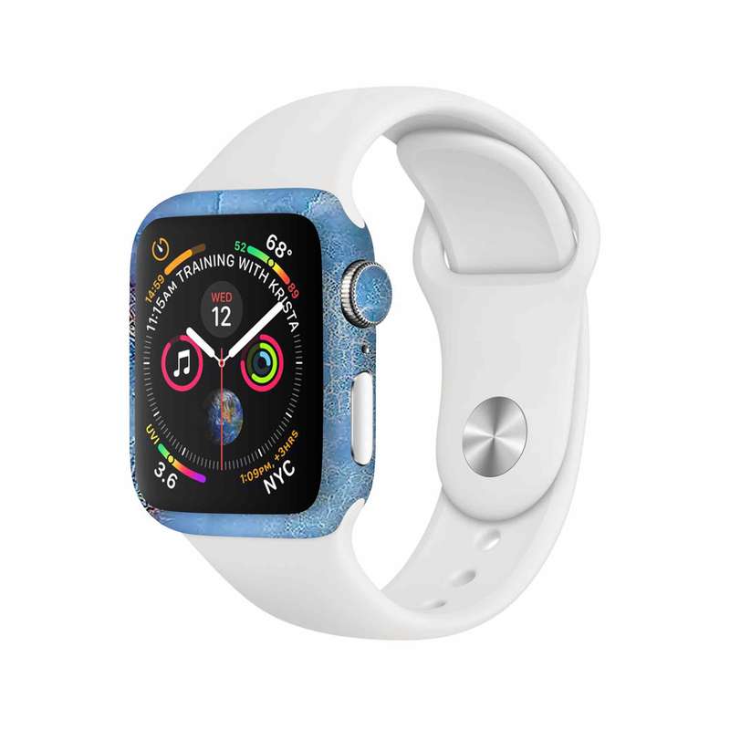 برچسب ماهوت طرح Blue_Ocean_Marble مناسب برای اپل واچ Watch 4 40mm