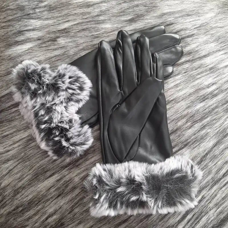 دستکش زنانه مدل چرم کد GL016