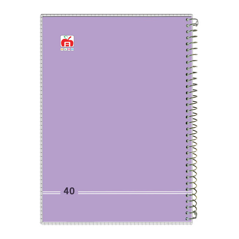 دفتر 40 برگ آلما مدل کلاسیک طرح طلقی کد 7484