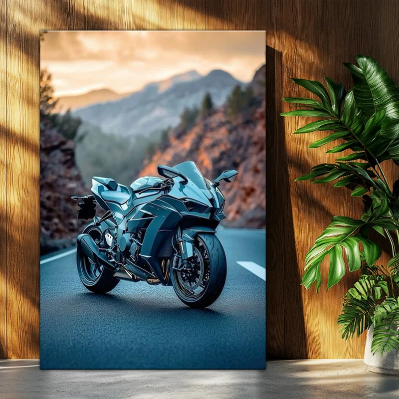 تابلو شاسی بکلیت طرح موتور سنگین نینجا کاوازاکی NINJA KAWASAKI H2R مدل T-po1701