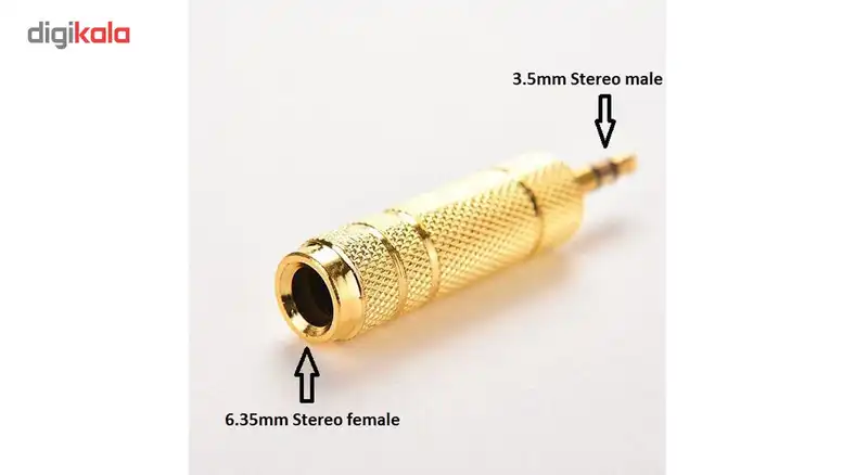 مبدل جک 6.3 میلی متری به جک 3.5 میلی متری مدل GOLD