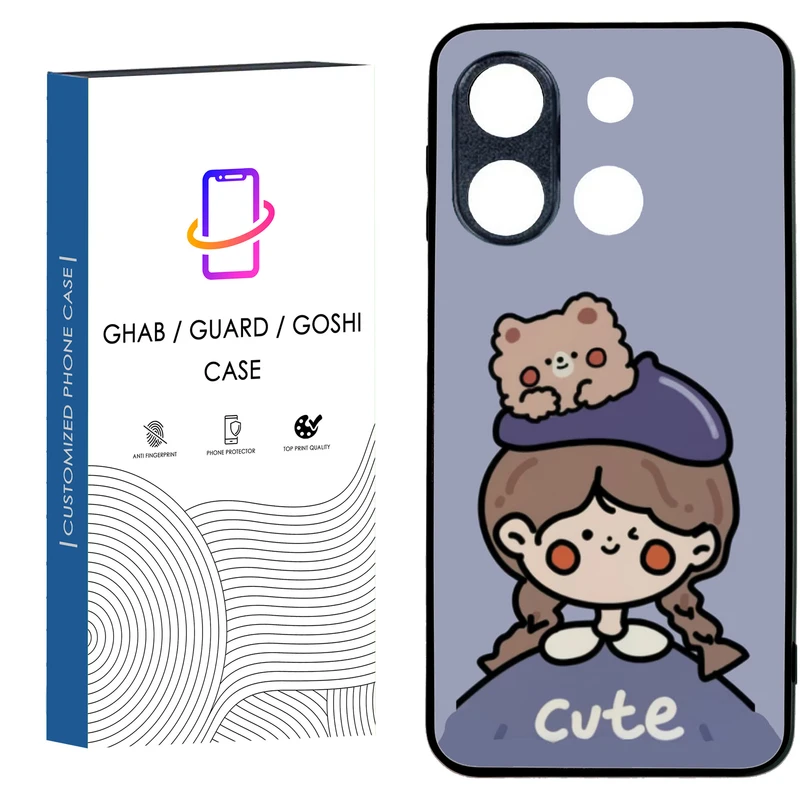 کاور قاب گارد گوشی طرح دخترانه کد 47 - tpu مناسب برای گوشی موبایل وکال V۰ / V۰ Plus