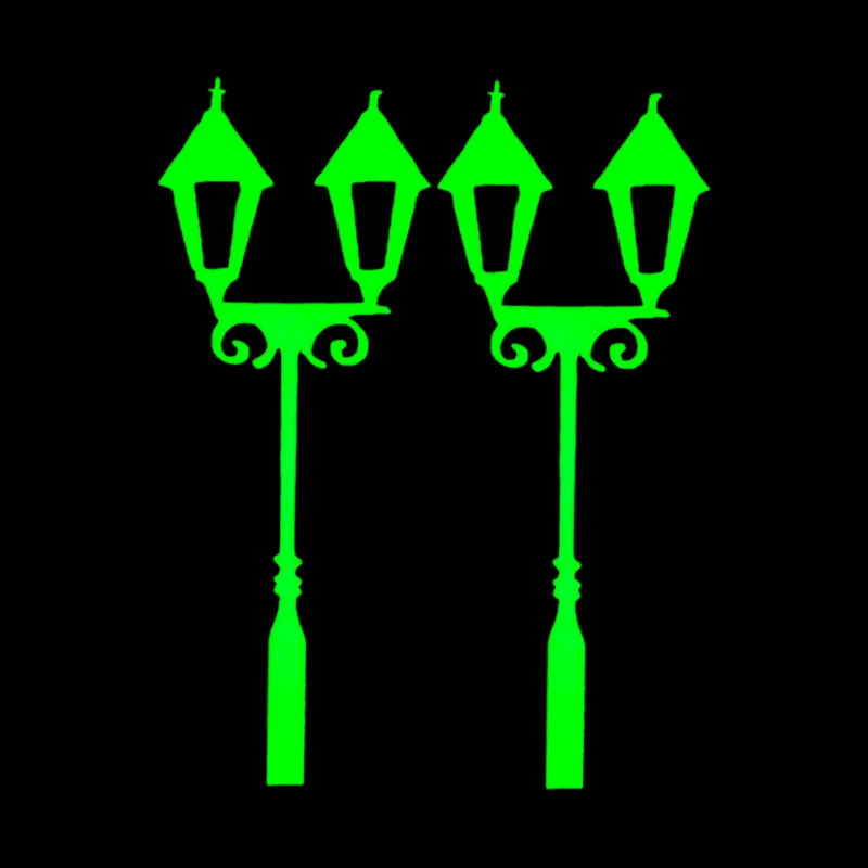 استیکر کلید و پریز مدل شبنما طرح چراغ کد 02 بسته دو عددی