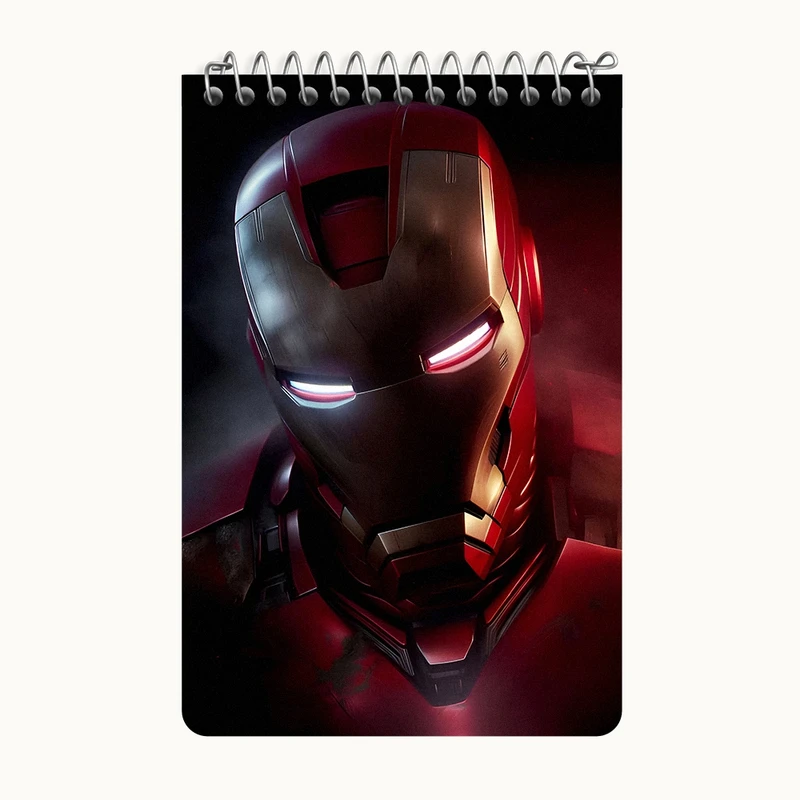 دفتر یادداشت 50 برگ خندالو طرح مرد آهنی مارول (Marvel) کد F9158