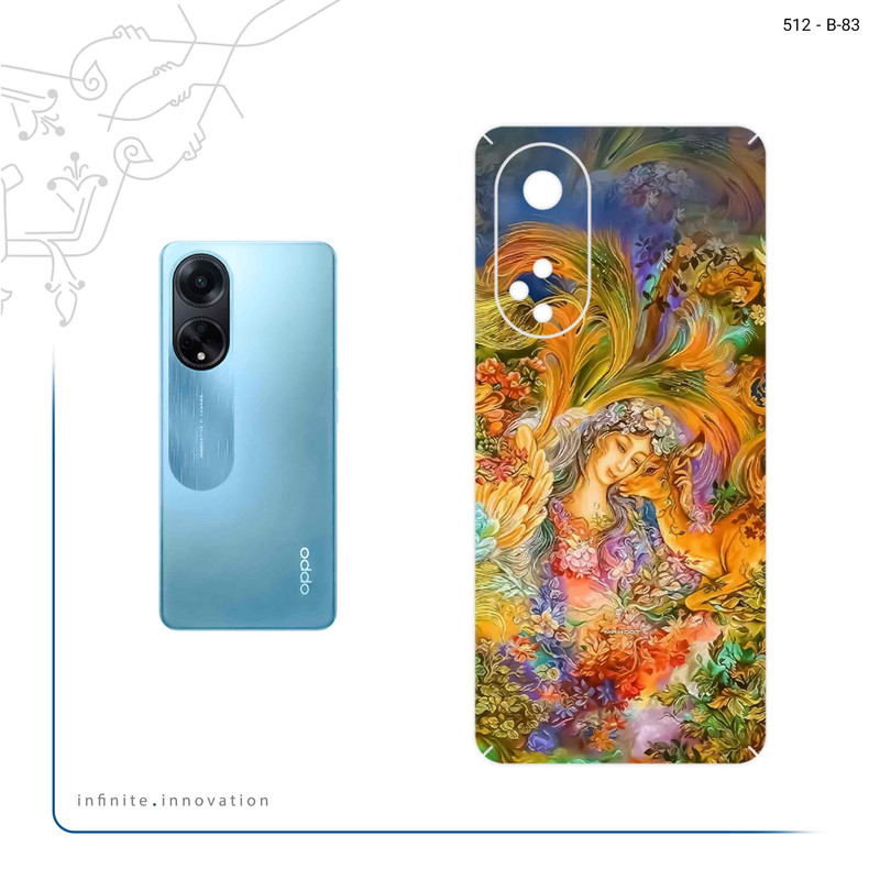 برچسب پوششی ماهوت مدل Persian miniature 3 مناسب برای گوشی موبایل اپو A98