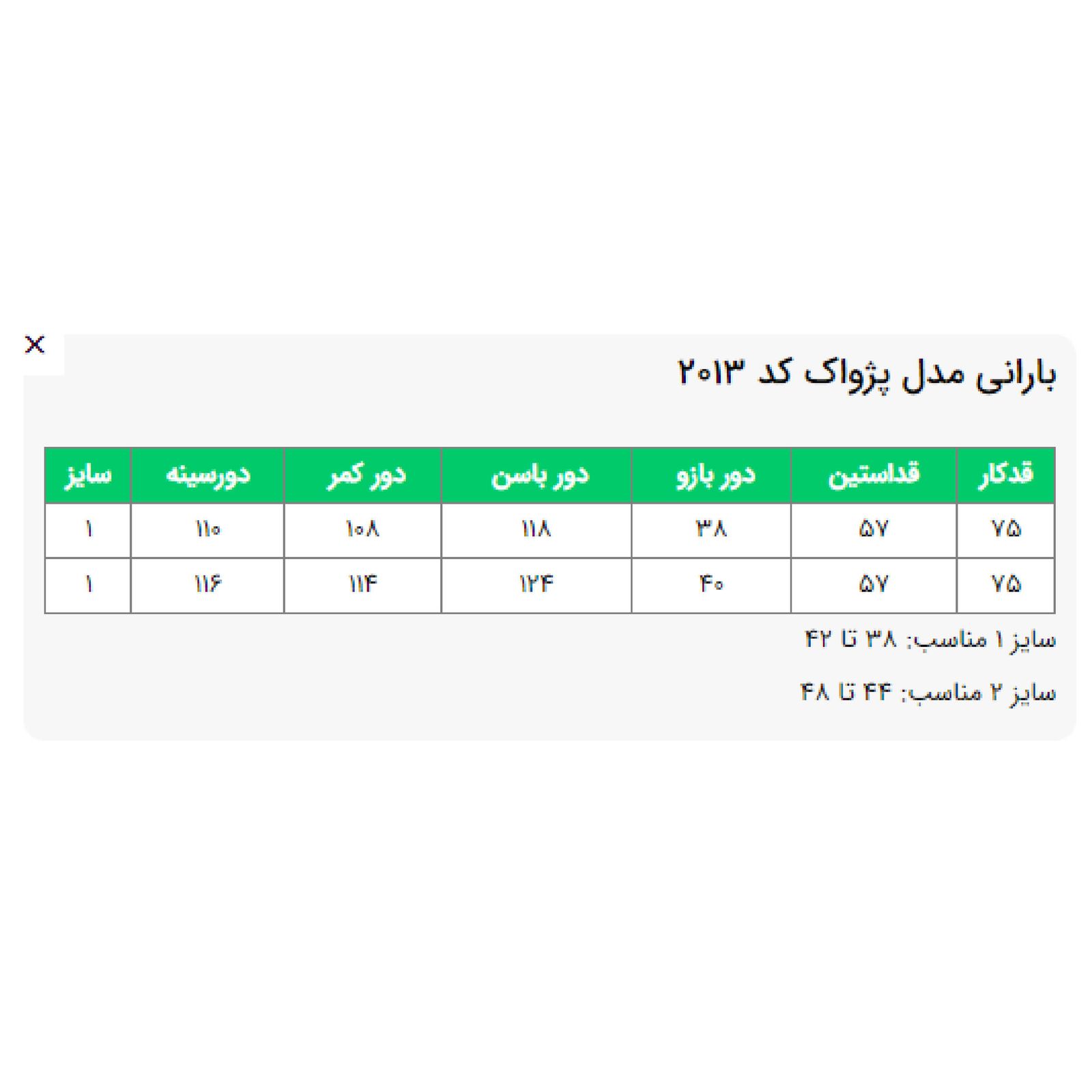 بارانی زنانه السانا پژواک کد 201301 -  - 2