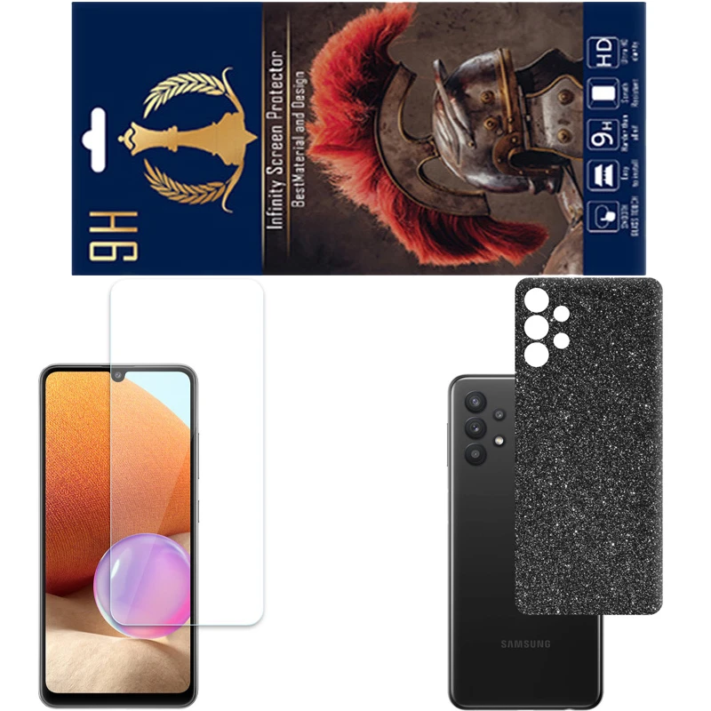محافظ صفحه نمایش اینفینیتی مدل PRO مناسب برای گوشی موبایل سامسونگ GALAXY A32 4G به همراه برچسب پوششی