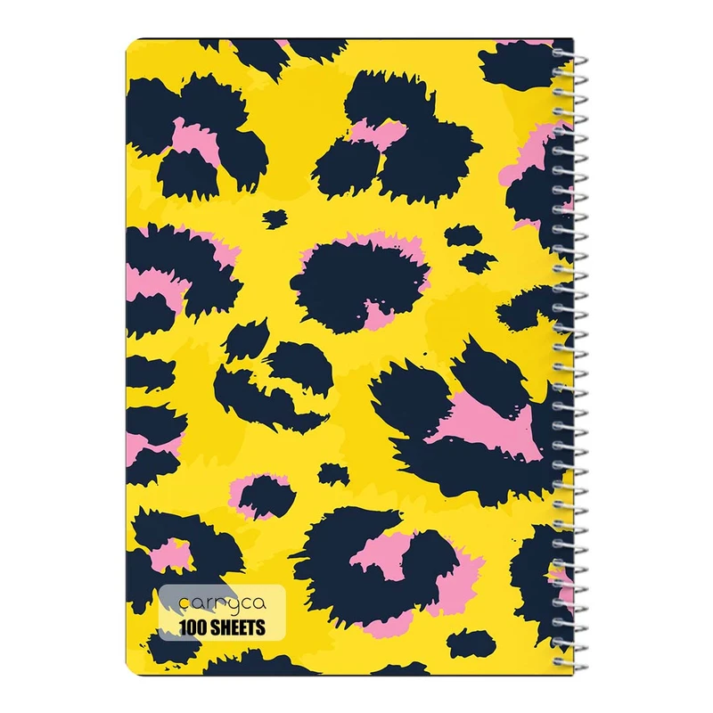 دفتر مشق 100 برگ سیمی کارنیکا طرح پترن پوست Animal Pattern کد 79616