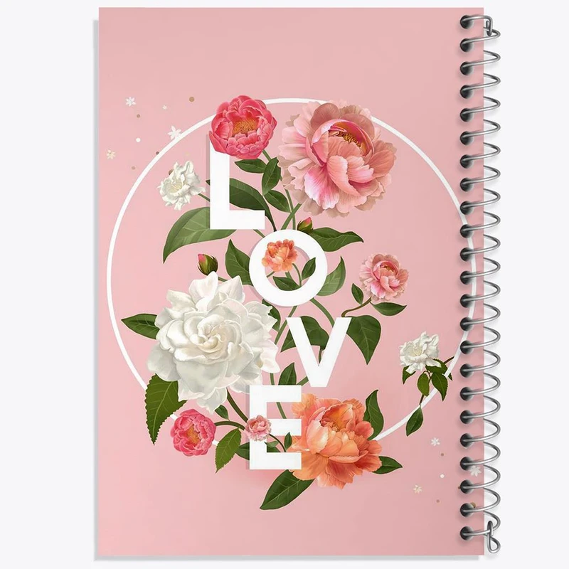 دفتر مشق 50 برگ خندالو مدل عاشقانه کد 1880