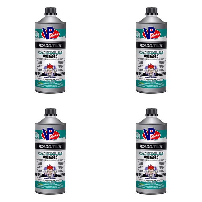اکتان بوستر وی پی رِیسینگ فیولز مدل Madditive Unleaded حجم 946 میلی لیتر مجموعه 4 عددی
