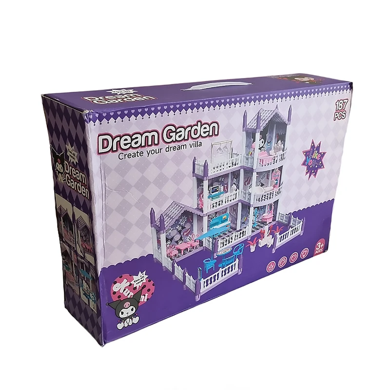 ساختنی مدل کرومی طرح خانه عروسکی 187 قطعه