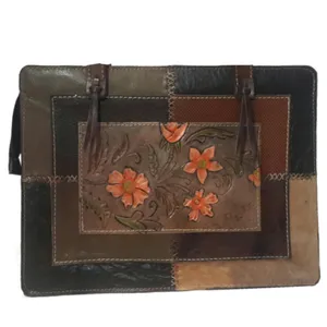 کیف دستی چرمی مدل چهل تیکه کد m105