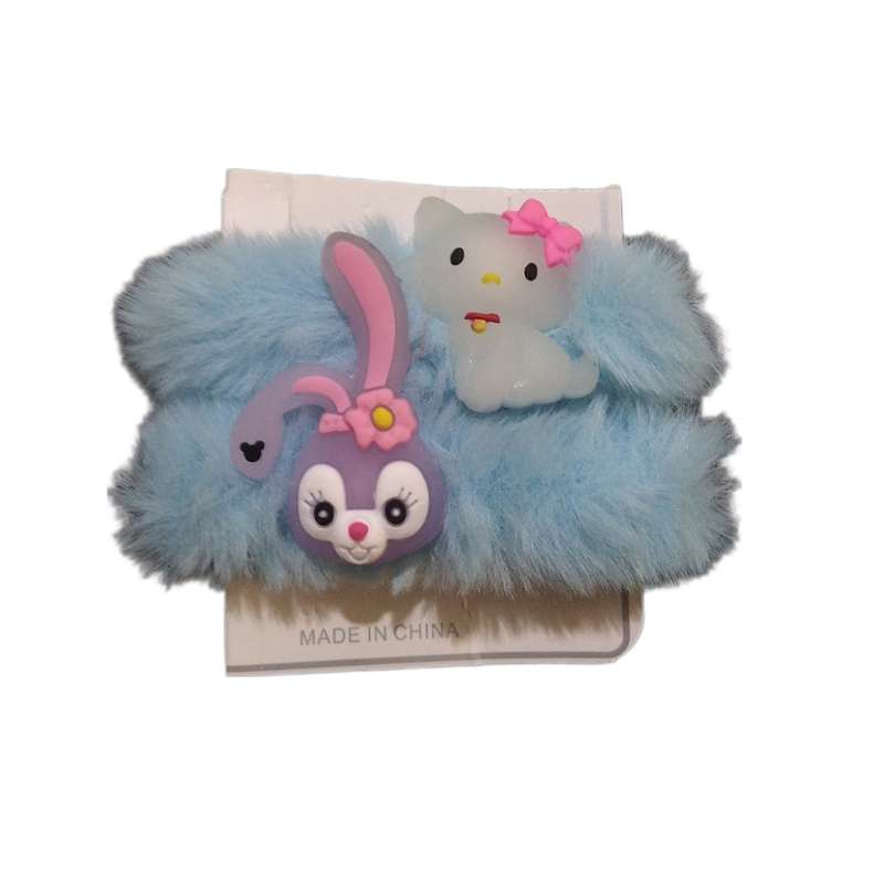  کش مو دخترانه مدل پولیش شب تاب کد 050 مجموعه 2 عددی