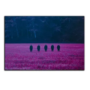 تابلو شاسی بکلیت طرح گرافیکی دشت لوندر مدل SH-S5468