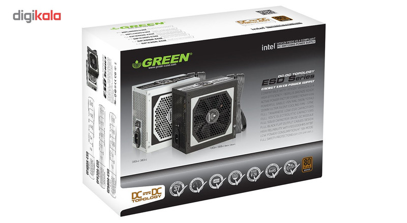 منبع تغذیه کامپیوتر گرین مدل GP330A-ESD