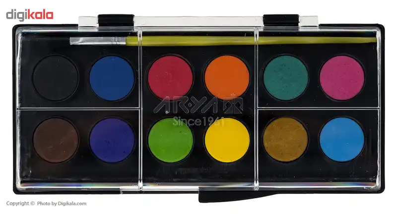 آبرنگ 12 رنگ آریا کد 3-5008