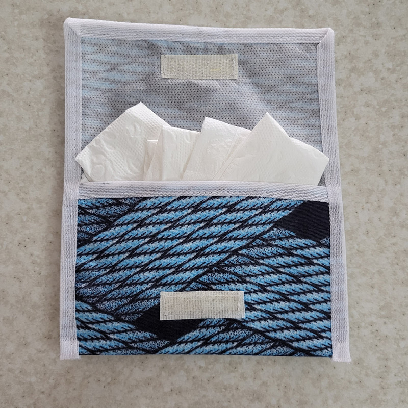 جای دستمال کاغذی جیبی  مدل حصیری کد 362 مجموعه دو عددی