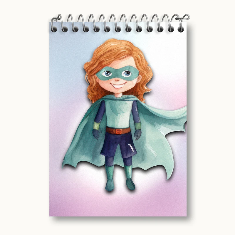 دفتر یادداشت 50 برگ خندالو طرح دخترانه کد N2206