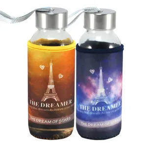 بطری آب ایفل مدل Glass Bottle 2 مجموعه دو عددی