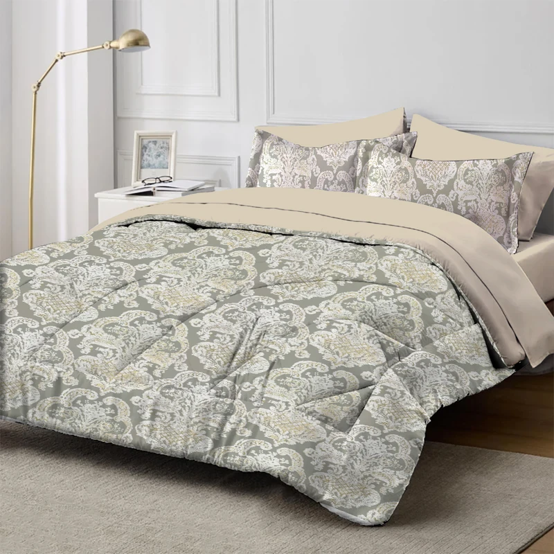 سرویس روتختی دو نفره 8 تکه نوپه هوم مدل مخمل شانل SNNE