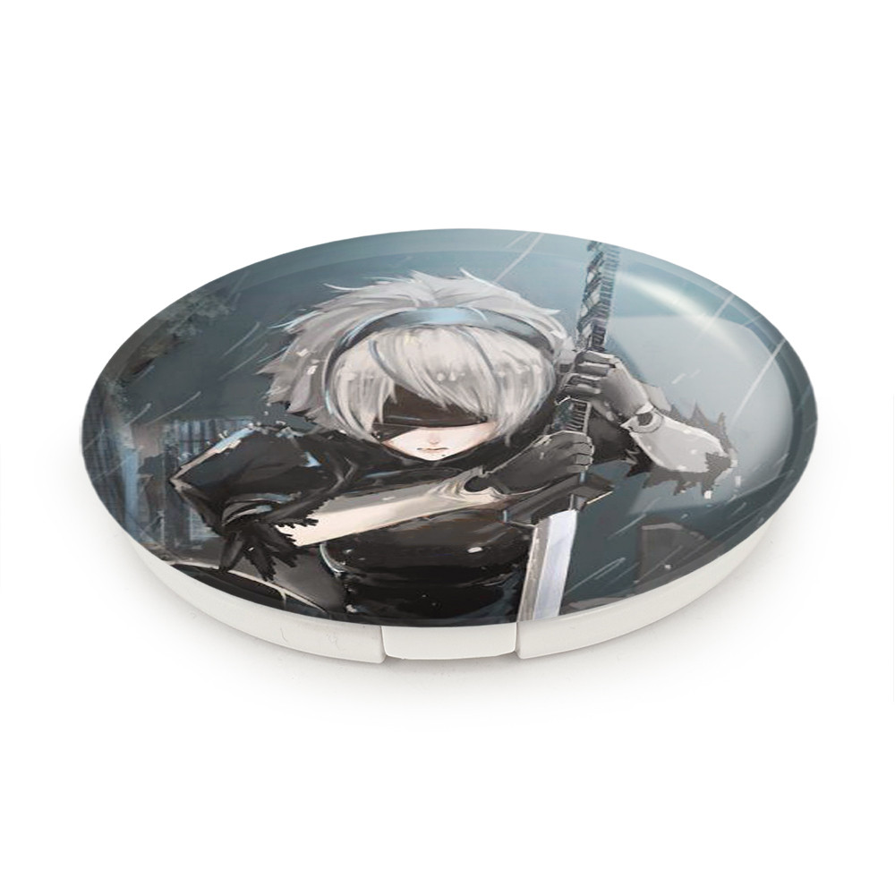آینه جیبی خندالو طرح انیمه نیر اتوماتا Nier Automata ver 1.1a مدل تاشو کد 27469