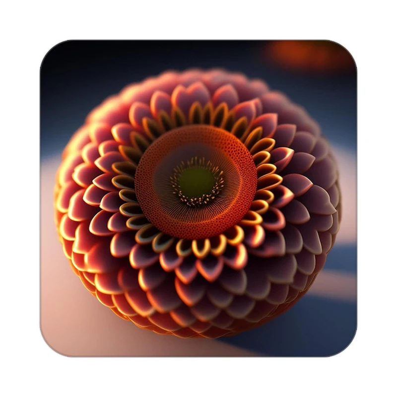 زیر لیوانی کاکتی طرح گل مدل mp16779