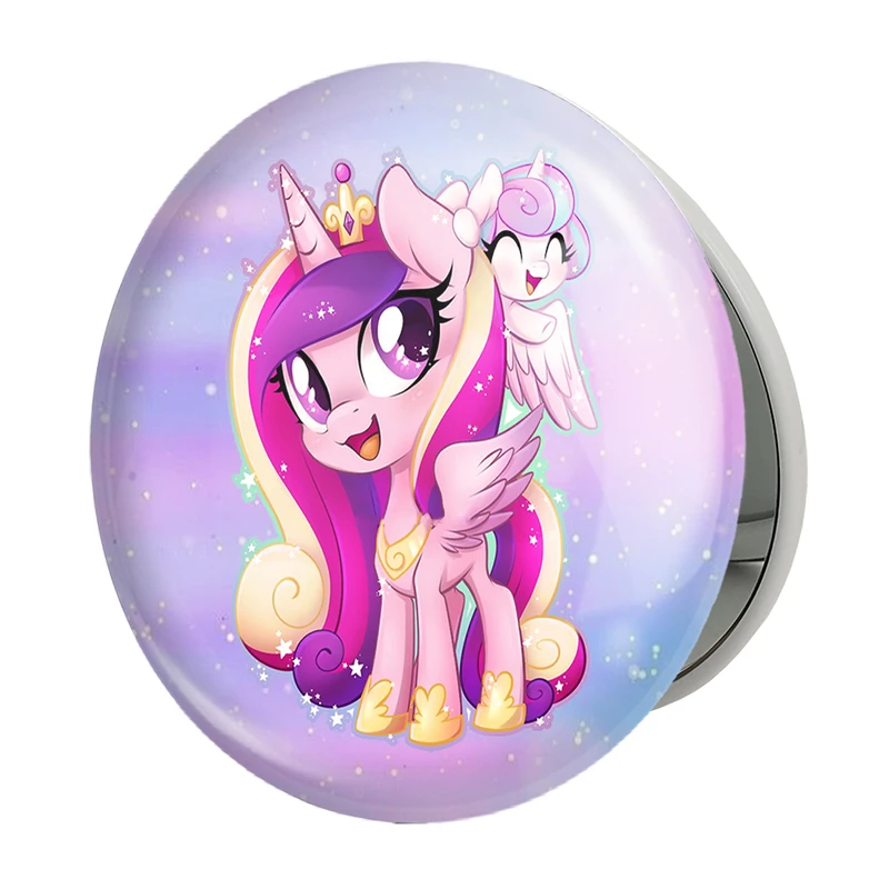 آینه جیبی خندالو طرح اسب پونی مدل تاشو کد 24872 