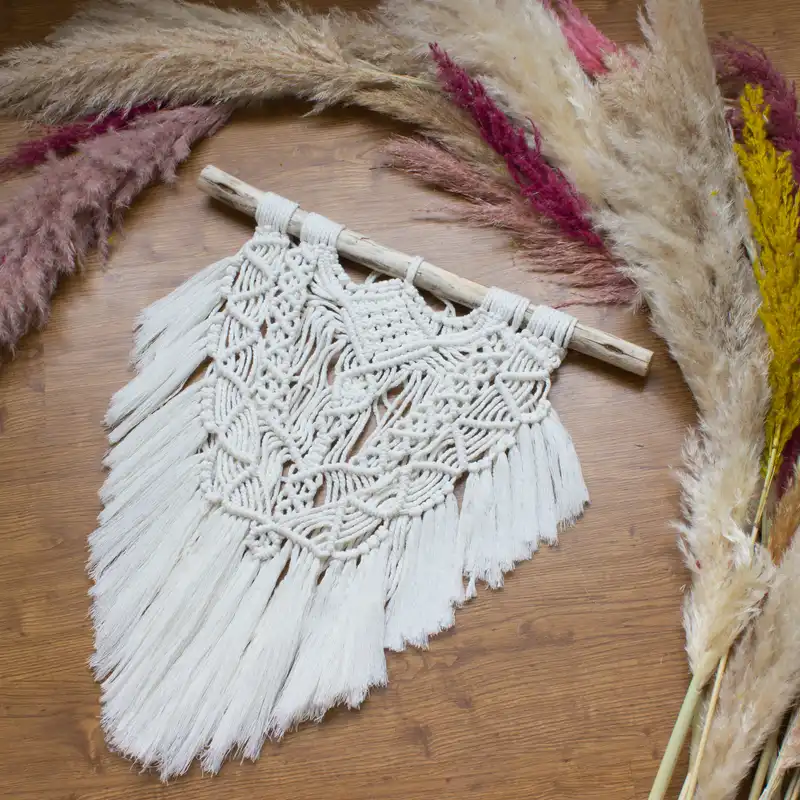 آویز بافتنی مدل مکرومه  MacHang524