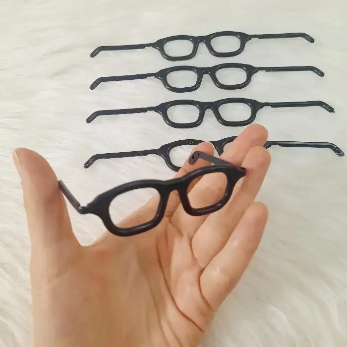 ملزومات عروسک سازی مدل عینک مستطیلی بسته 5 عددی
