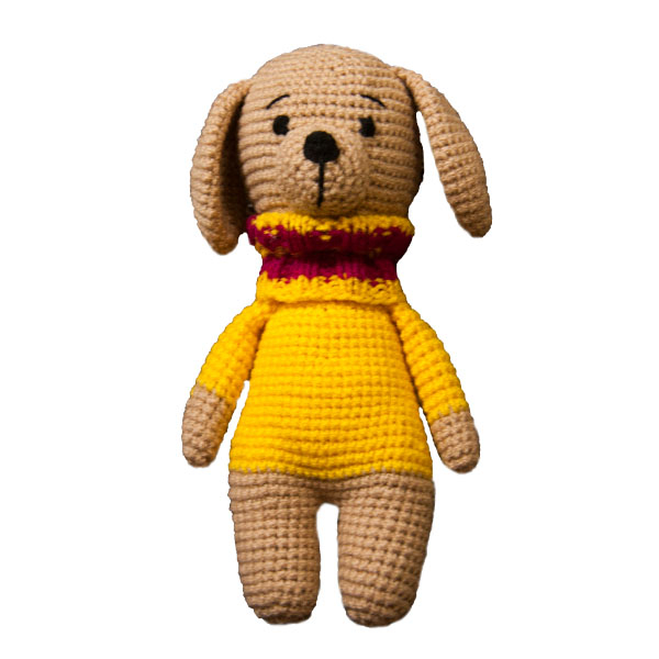 عروسک بافتنی مدل سگ کد 01 