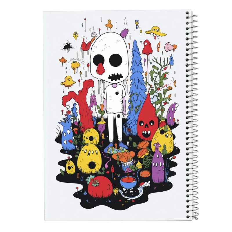 دفتر ژورنال نویسی 50 برگ مدوپد مدل نقطه ای طرح Ghibli کد DF2412