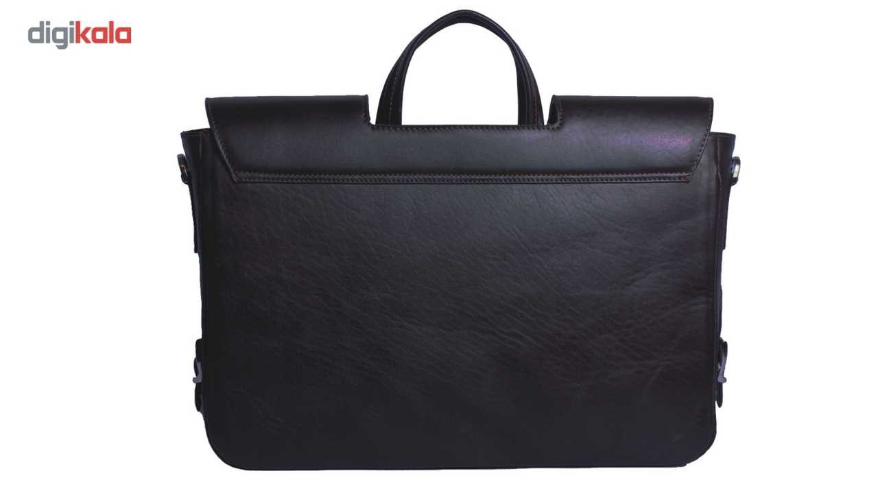 کیف اداری چرم ما مدل دودسته قفل دار