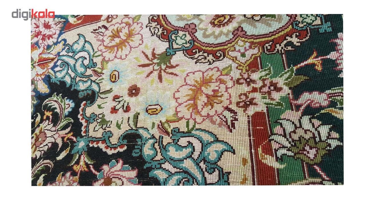 فرش دستبافت تمام ابریشم زرع و نیم مدل سالاری کد 6775 main 1 2