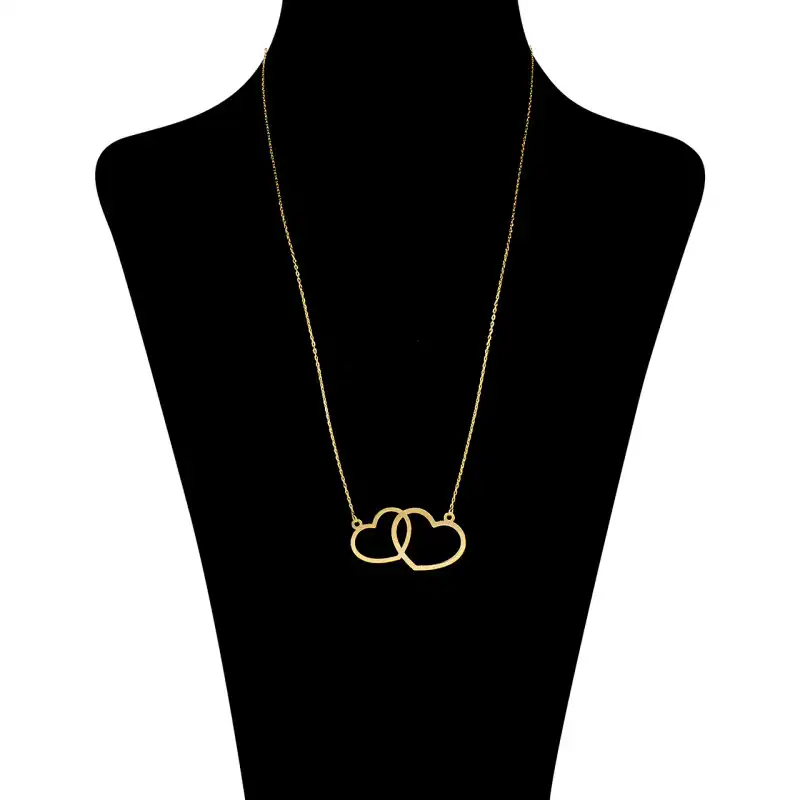 گردنبند طلا 18 عیار زنانه مدل قلب