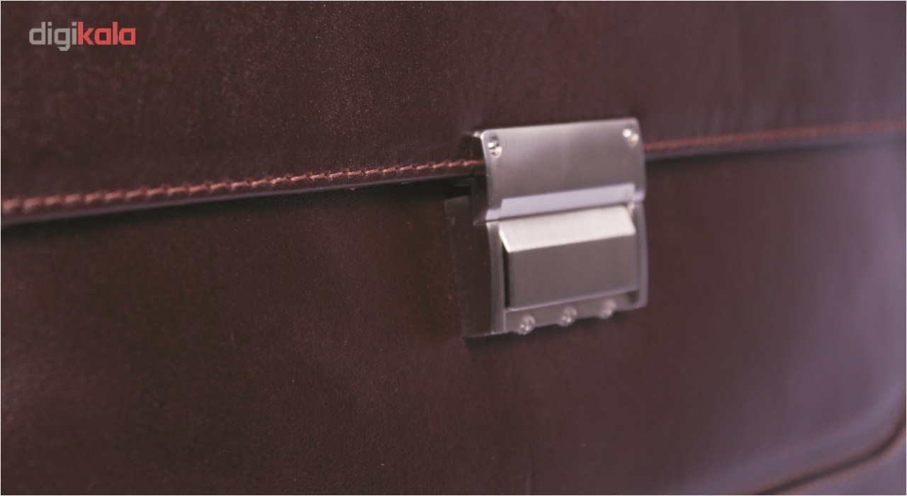 کیف اداری چرم ما مدل دودسته قفل دار