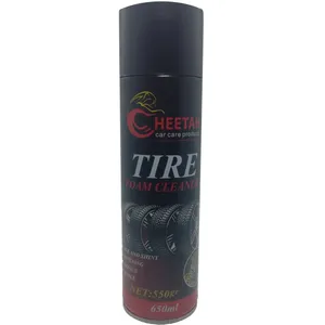 اسپری براق کننده لاستیک خودرو چیتا مدل tire foam cleaner حجم 650 میلی لیتر