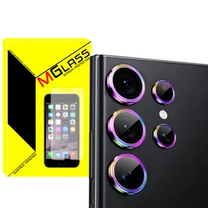 MGlass Colorful Ring MG Camera Lens Protector For Samsung Galaxy S23 Ultra