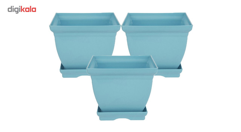 گلدان شهر آذین مدل 7008 مجموعه 3 عددی