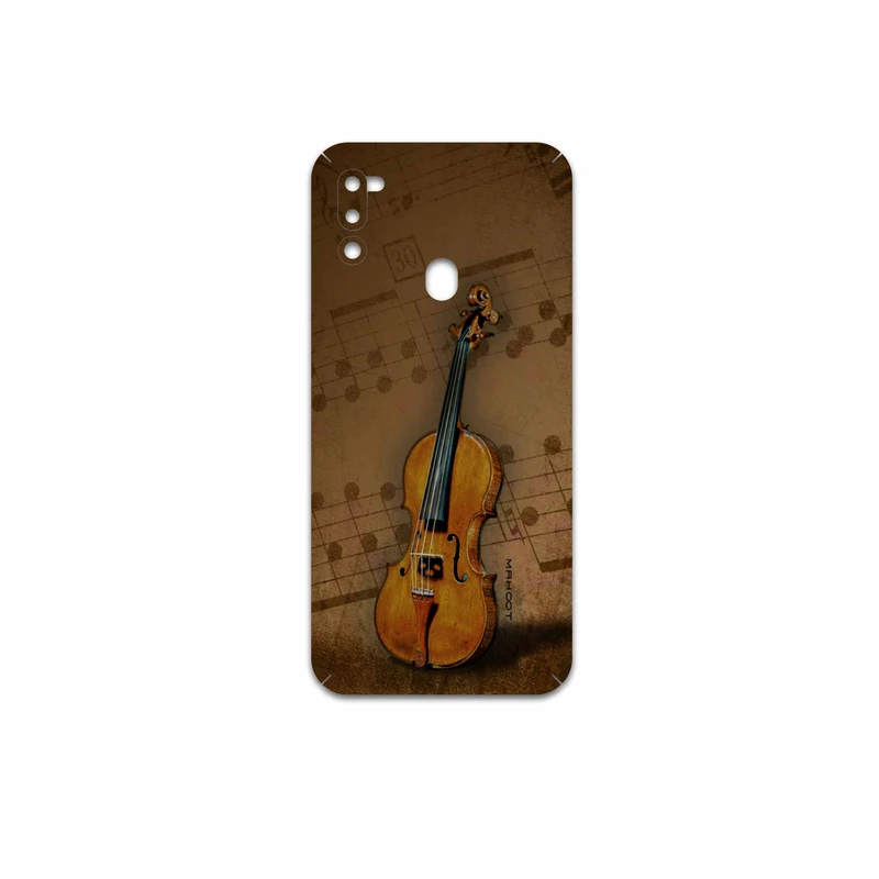 برچسب پوششی ماهوت مدل Violin-Instrument مناسب برای گوشی موبایل سامسونگ Galaxy M21 (2021) Edition