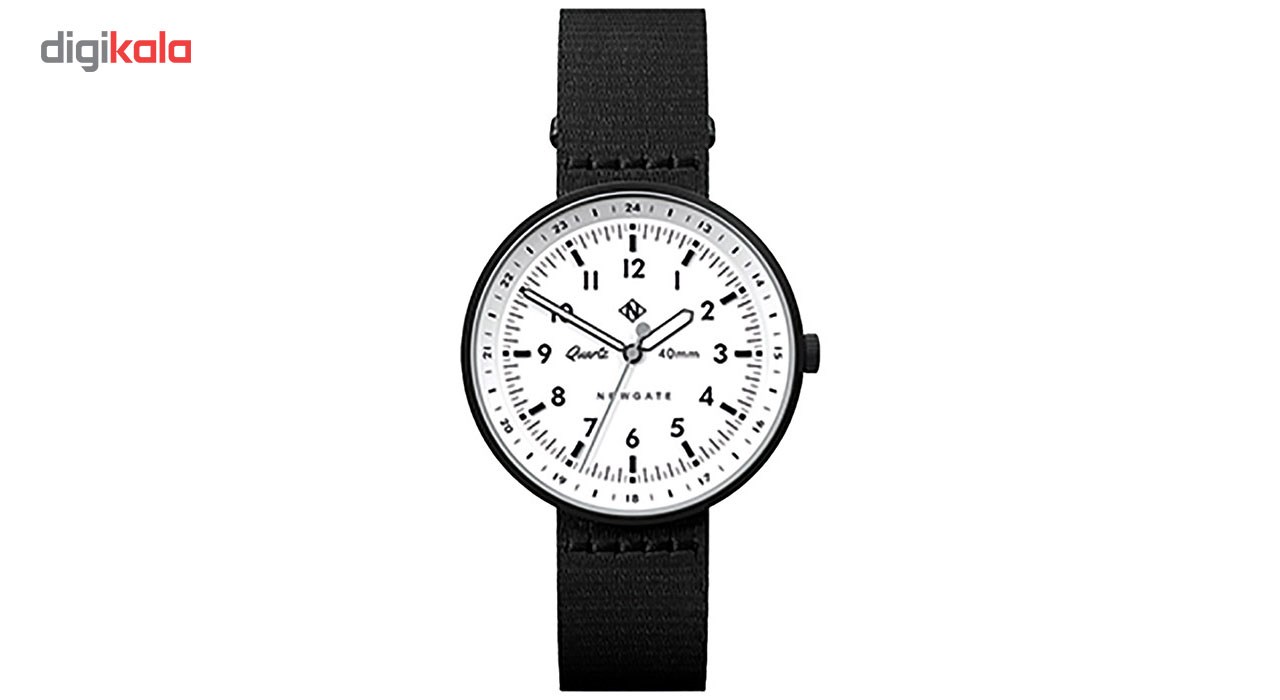 ساعت مچی عقربه ای مردانه نیوگیت مدل The Torpedo Black Canvas Strap