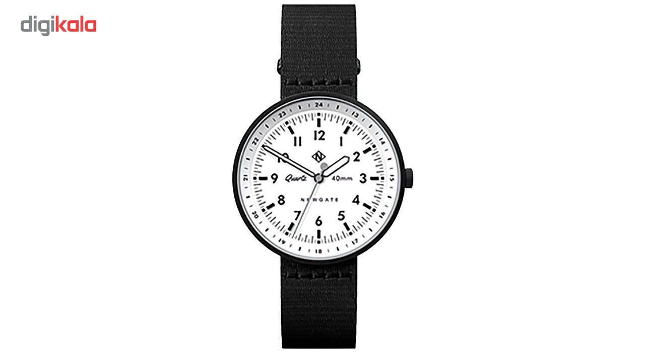 ساعت مچی عقربه ای مردانه نیوگیت مدل The Torpedo Black Canvas Strap -  - 2