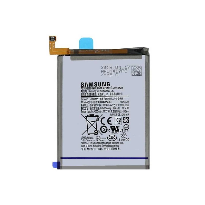 باتری موبایل مدل EB-BA705ABU ظرفیت 4500 میلی آمپر ساعت مناسب برای گوشی موبایل سامسونگ Galaxy A70