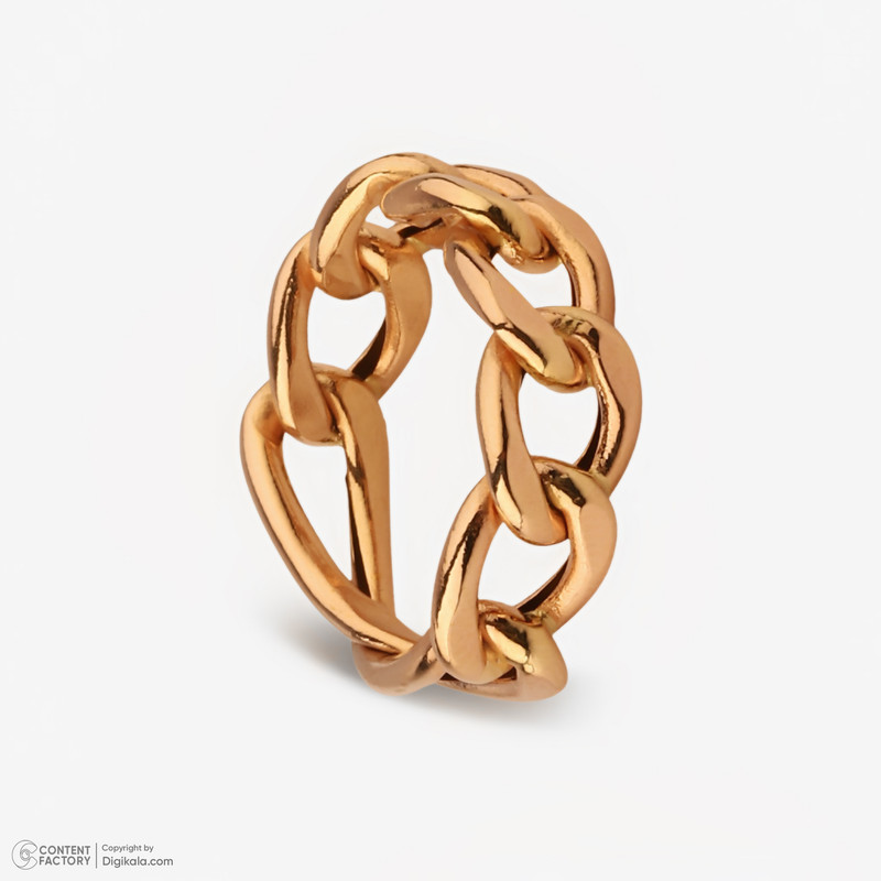 انگشتر طلا 18 عیار زنانه با طرح کارتیه نگین مدل A1 سایز 53