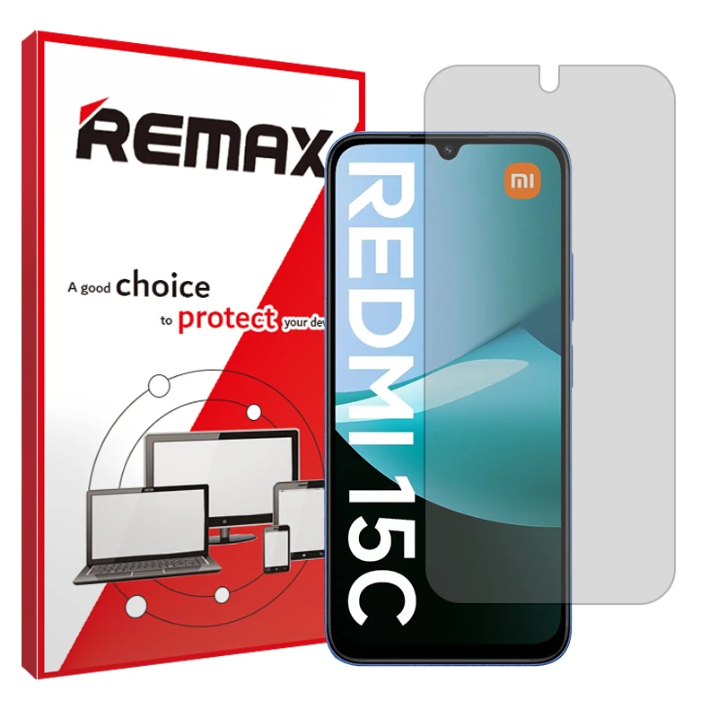 محافظ صفحه نمایش شفاف ریمکس مدل Resistant مناسب برای گوشی موبایل شیائومی Redmi 15C