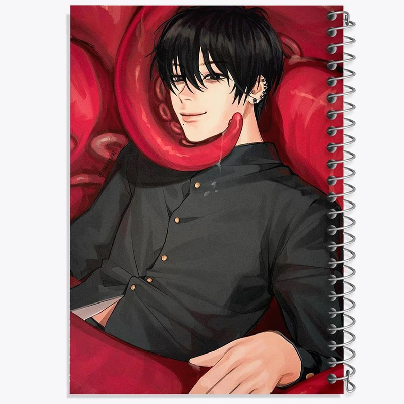 دفتر نت موسیقی 50 برگ خندالو مدل هایاکاوا انیمه مرد اره ای Chainsaw Man کد 17848