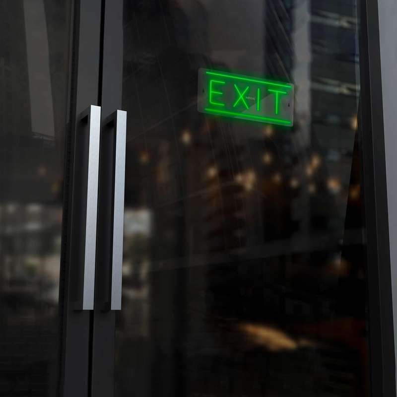 چراغ دیواری نئون دیزاین طرح Exit